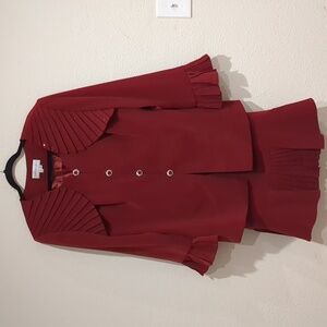 Vintage Donna Vinci 2pc Church Formal Suit Skirt & Jacket Set Size 16